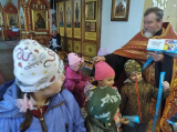 Храм посетили воспитанники детского сада. 