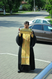 В храме в честь Казанской иконы Божией Матери прибывали святые мощи святителя Митрофана, епископа Воронежского.